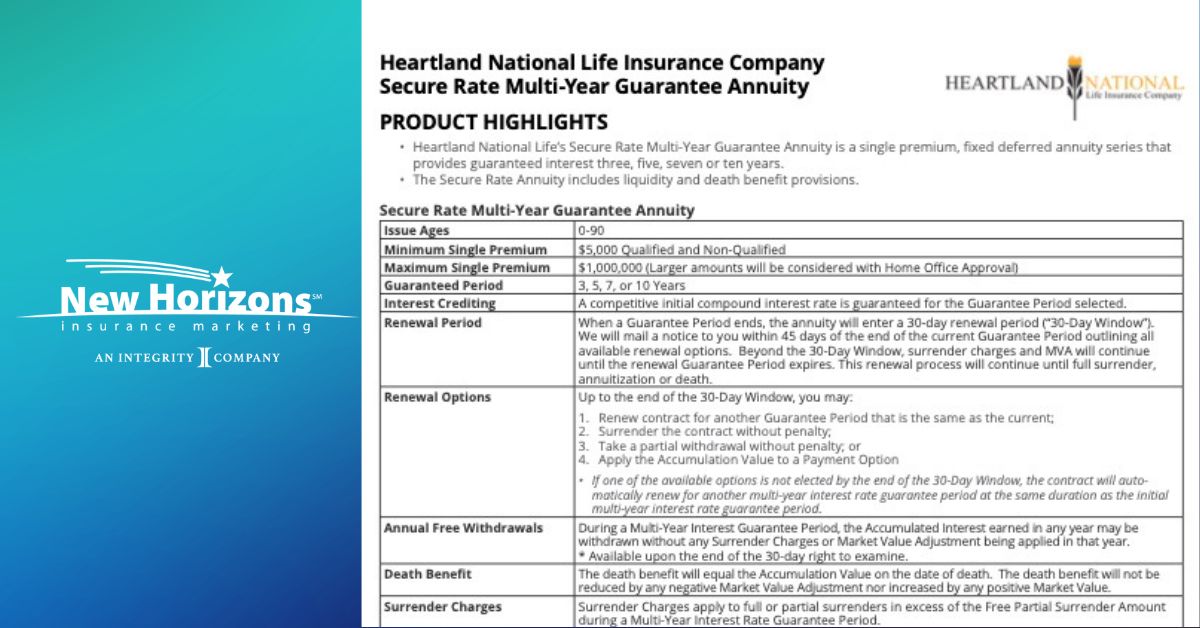 Heartland National Life Ins Provider Phone Number Annuity Carrier Spotlight: Heartland National Life with 5.80% Annual